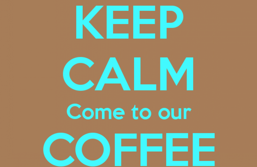 Keep calm coffee morning