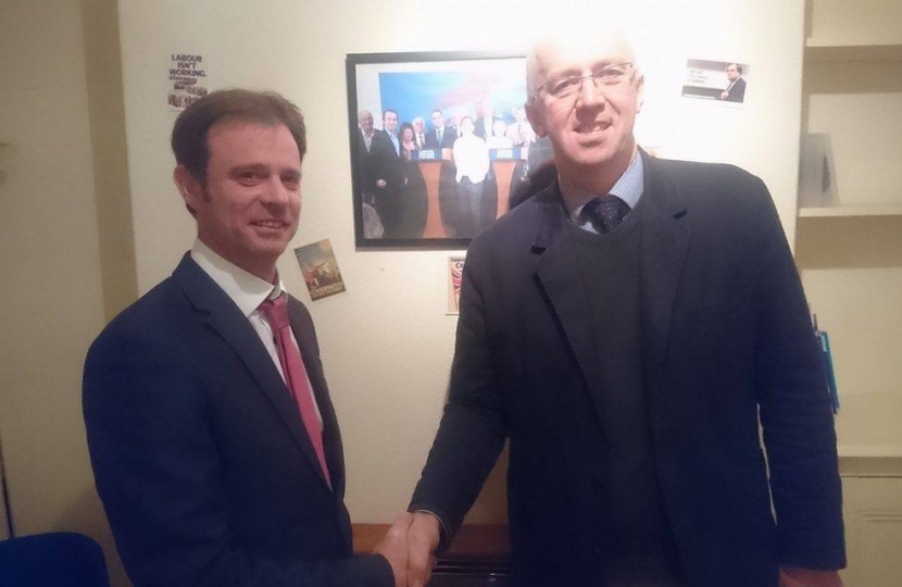 Cllr Dan McNally with Association Chairman and Leader of ELDC Cllr Craig Leyland