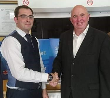 Cllr Dan Turner with Cllr Colin Davie. Chapel Conservatives Louth and Horncastle